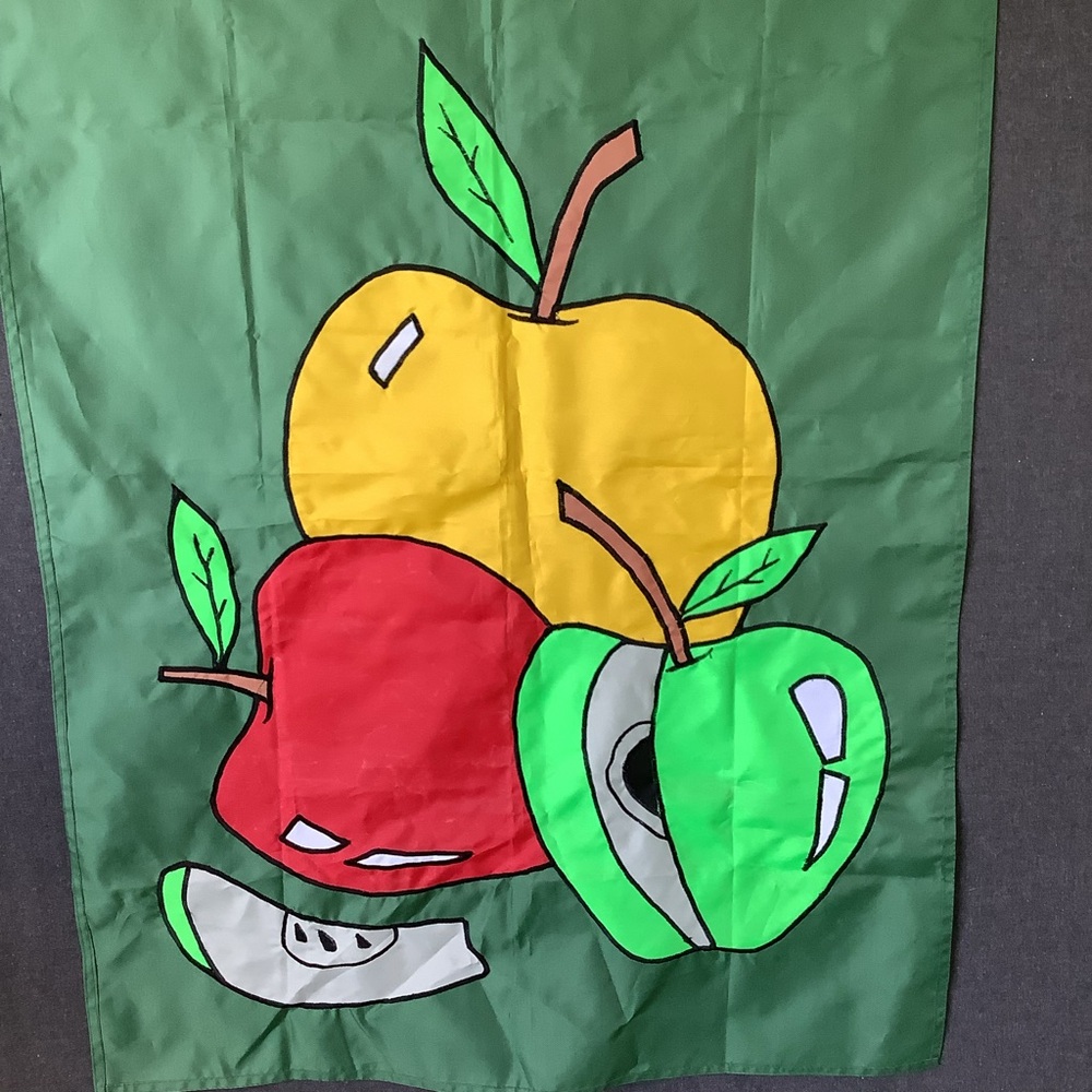 Vintage Large Outdoor Apple House Flag
